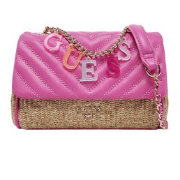 Guess STRAW CROSSBODY FLAP BAG