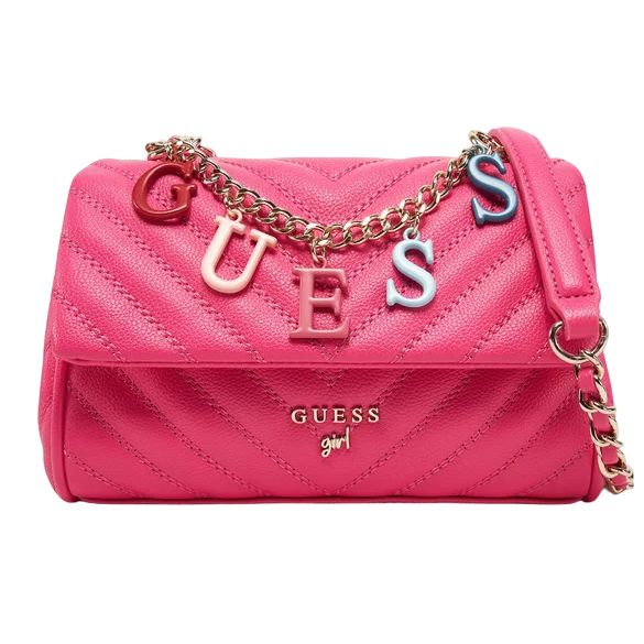 Guess CROSSBODY FLAP BAG ROZE