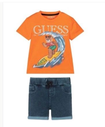 Guess set baby jongens oranje
