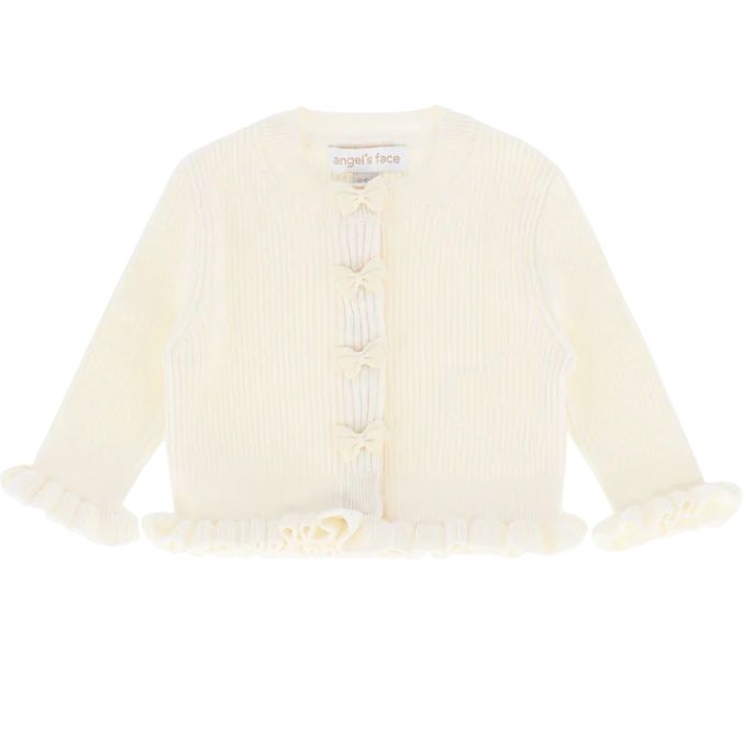 Angel's face Tyler Baby Ribbed Cardigan Vanilla