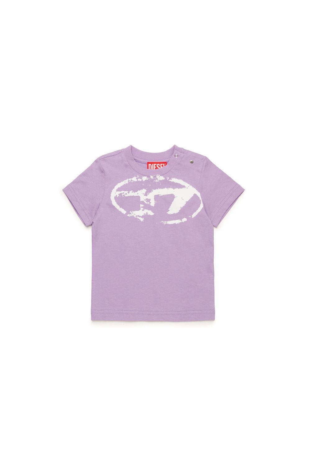 Diesel T-shirt with distressed Oval D logo