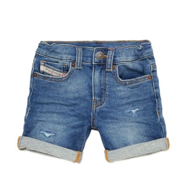 Diesel Lived-in JoggJeans shorts with turn-ups
