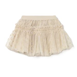 Mayoral tulle rok beige