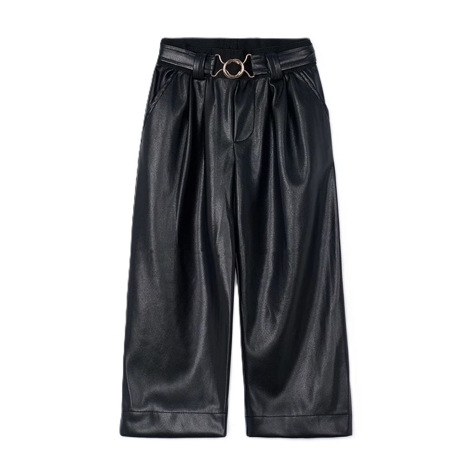 Mayoral meisjes leather look broek met riem