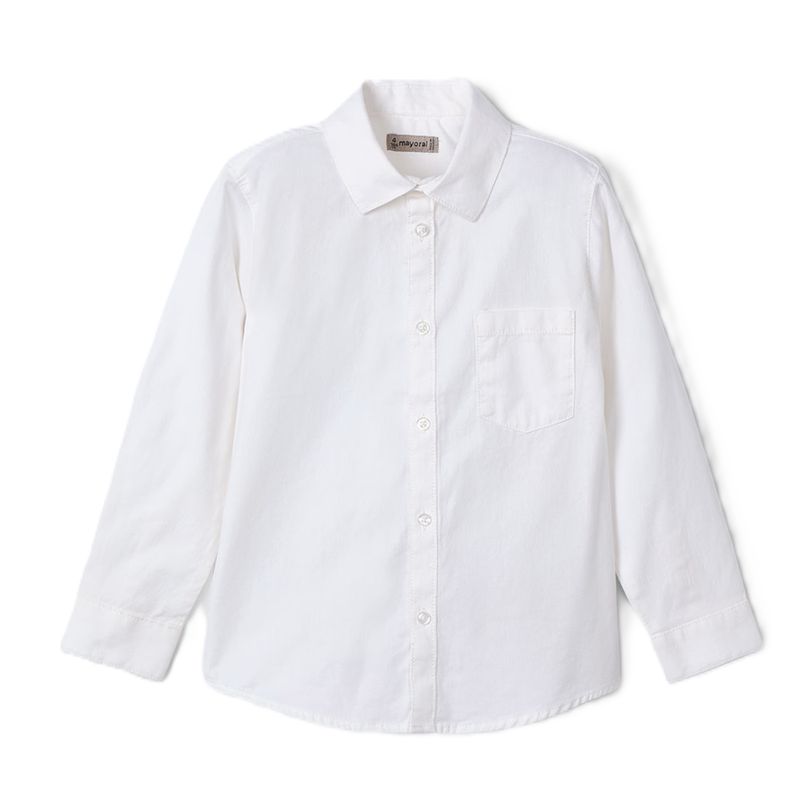 Mayoral Boy basic overhemd wit