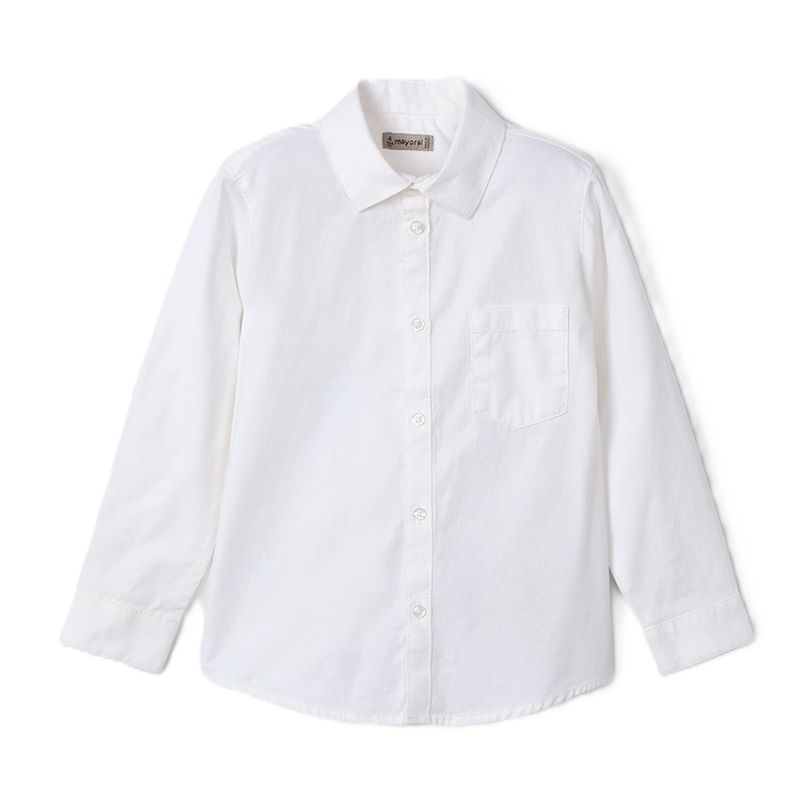 Mayoral Boy basic overhemd wit