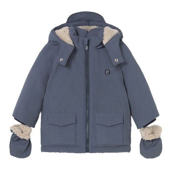 Mayoral Baby Jongens Blauw jas winter