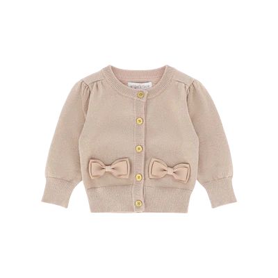 Angels Face Nikki Metallic Baby Cardigan Gold