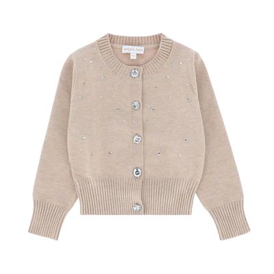 Angels Face Kamala Crystal Studded Cardigan Sand