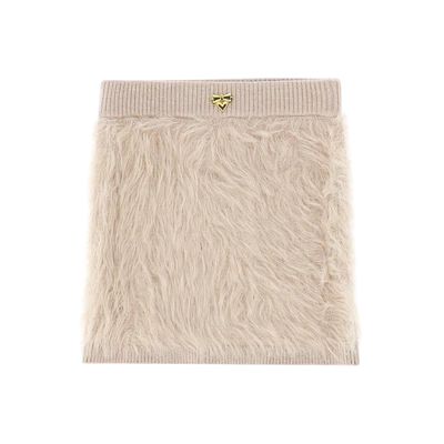 Angels Face Melody Fluffy Knitted Skirt Sand