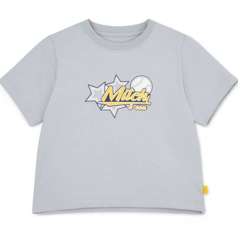 Mitch &amp; Son Grey Keanu Baseball t-shirt