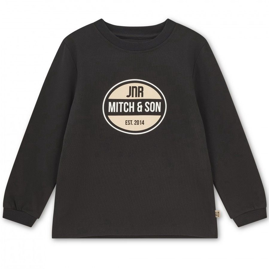 Mitch &amp; Son Black Lewis logo long sleeved top