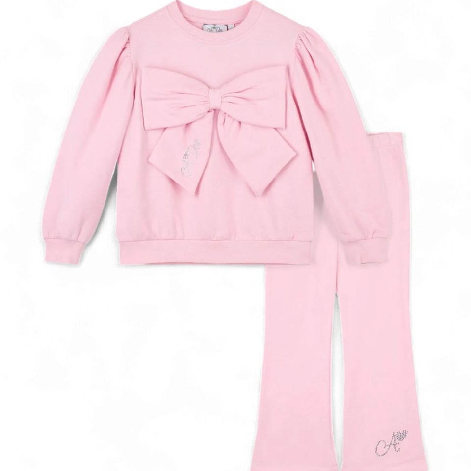 A'dee Meisjes Joggingpak Flared Luna Pink Fairy