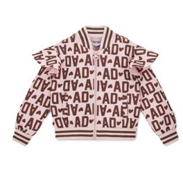 A'dee melody logo print bomber jas
