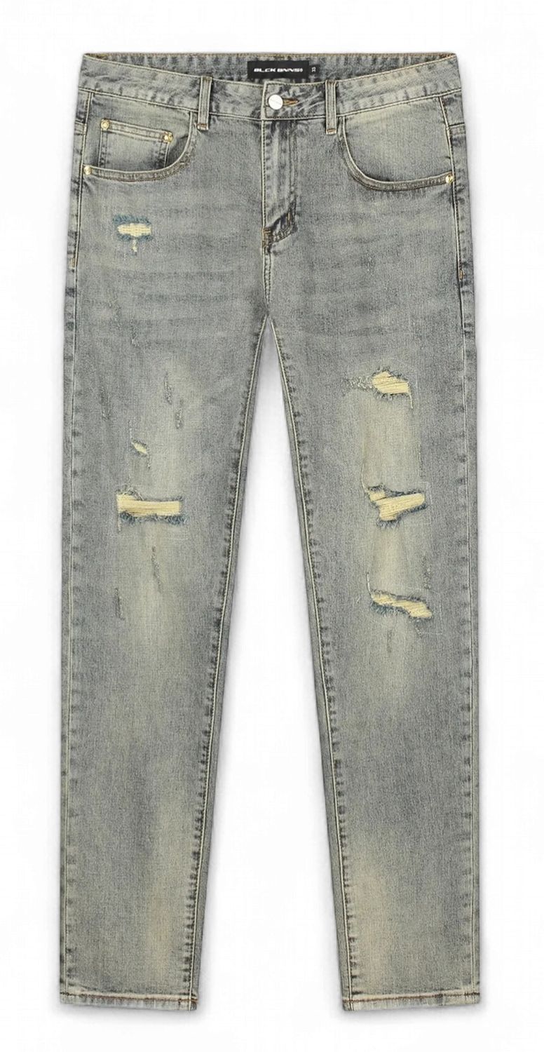 Black Bananas Kids  Repaired Denim Blue