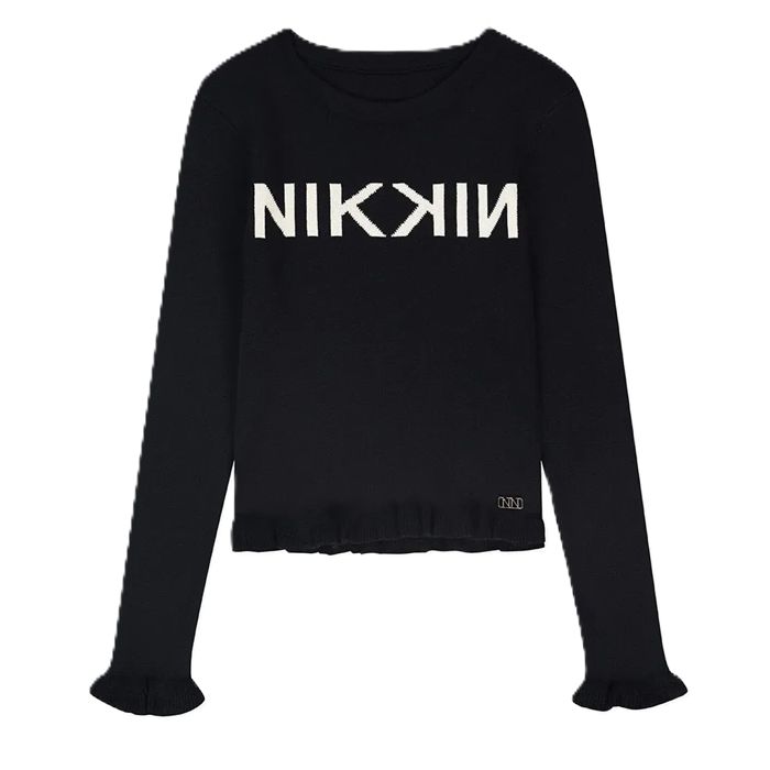 Nik &amp; Nik lana pullover Geribde trui met ruches