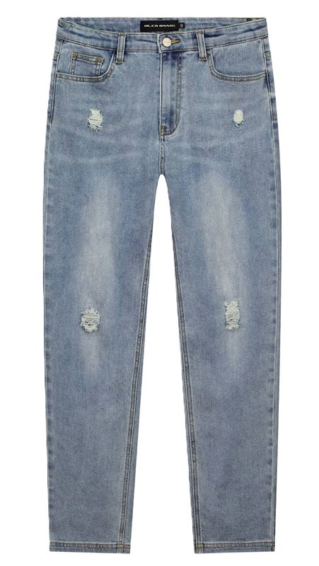 Black Bananas Dribble straight fit denim