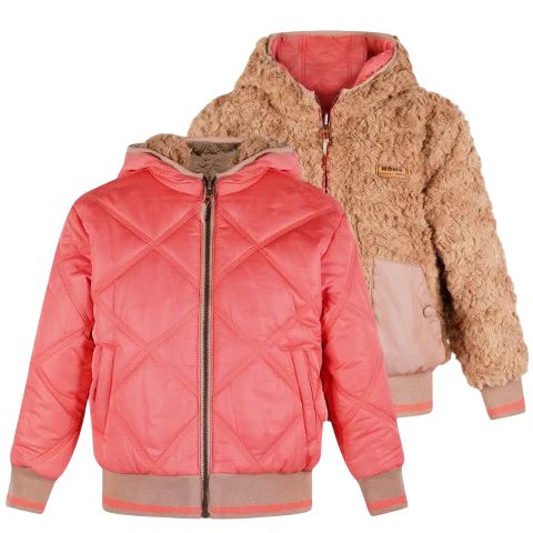 NONO Winterjacket Bomby Reversible Hooded Bomber Jacket Blushy Cheeks