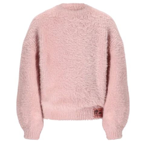 NONO sweater meisjes roze  Kate  zacht, fluffy, gebreid