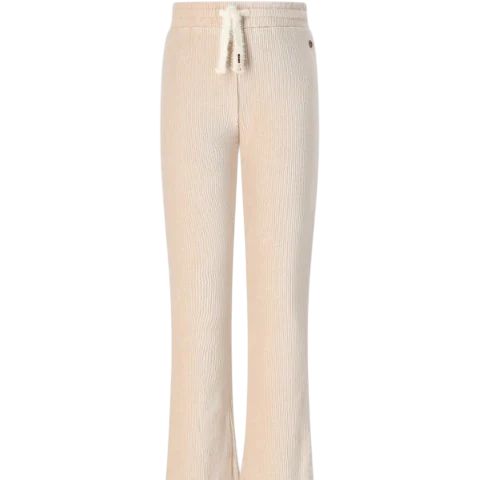 NONO Sady Velvet Rib Flared Pants Pearled Ivory