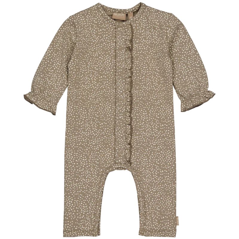 Quapi Playsuit met stippen AOP Sand Dot