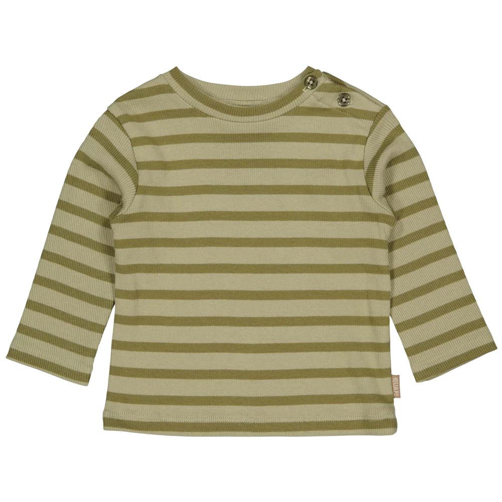 Quapi Shirt donker groen gestreept Kayden