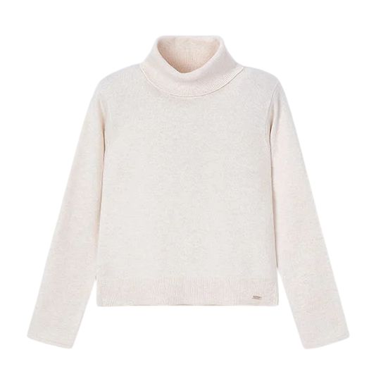 Mayoral Basic knitting turtleneck beige