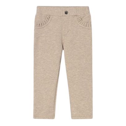 Mayoral Fleece basic trousers beige