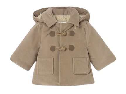 Mayoral Corduroy trench coat beige