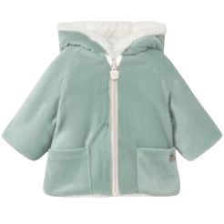Mayoral Reversible shearling coat groen