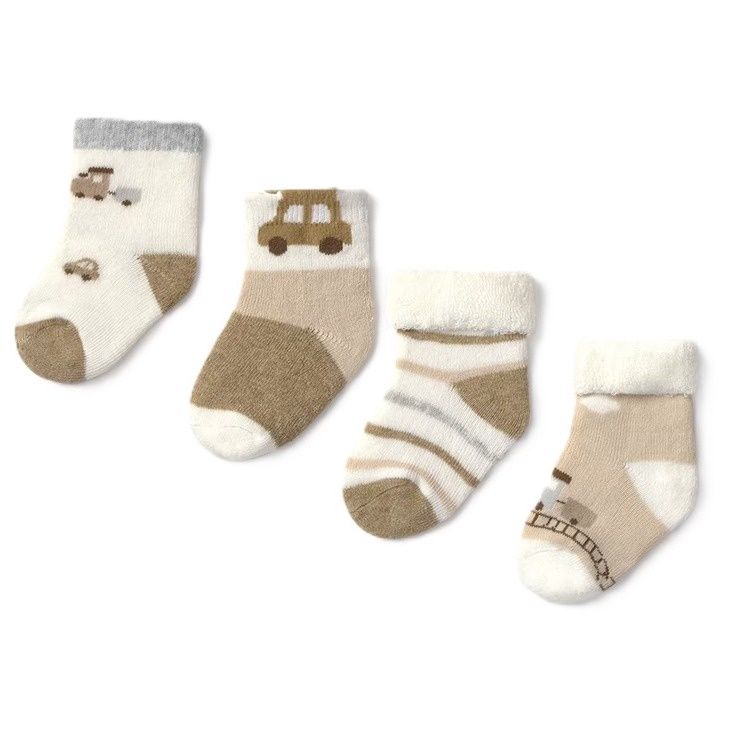 Mayoral 4pc set socks toffe vig