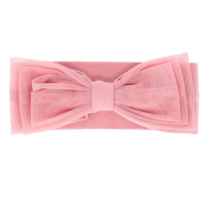 Angel's Face Meisjes Baby Haarband Tiff Tulle Tea Rose