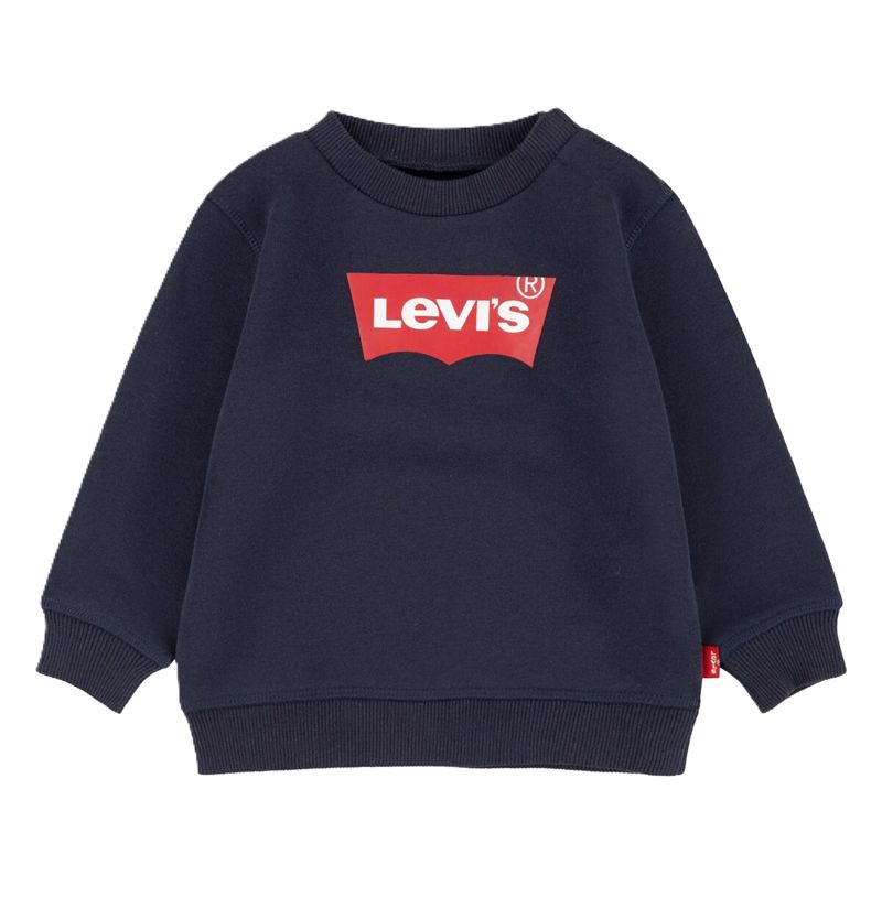 Levi's Batwing sweater crewneck donker blauw baby