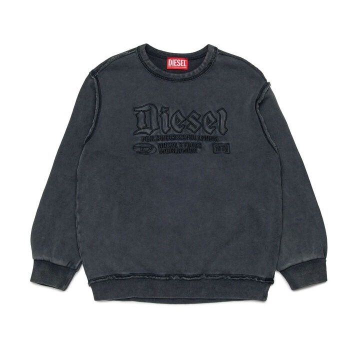 Diesel Cotton sweatshirt with embossed logo
