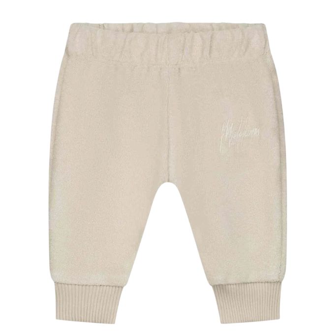 Malelions Baby Towelling Sweatpants  Beige