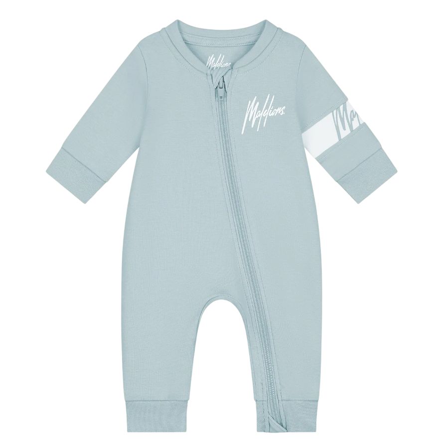 Malelions Baby Crewneck Tracksuit Light Blue