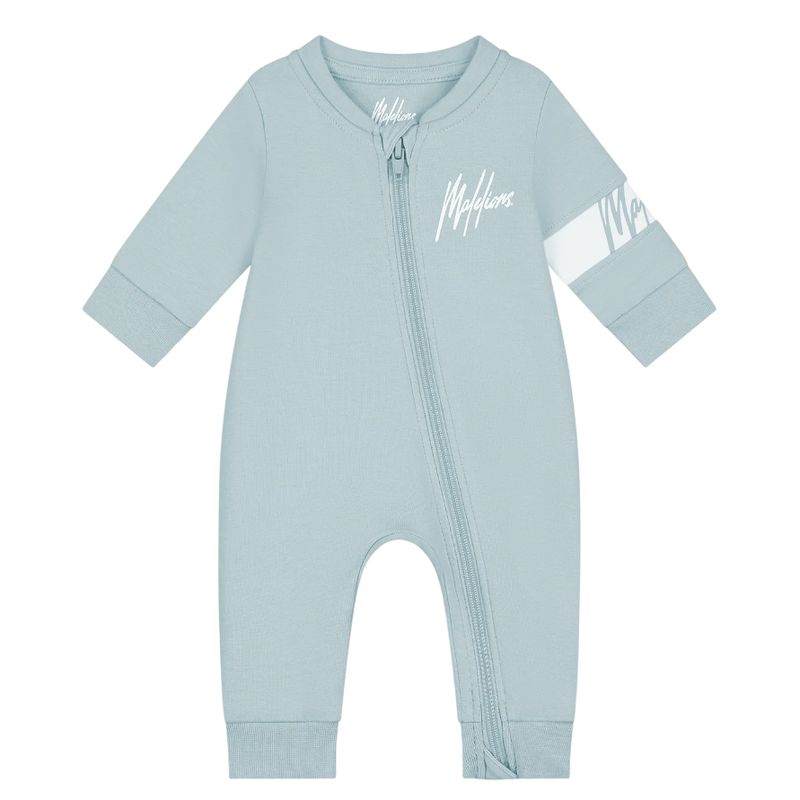 Malelions Baby Crewneck Tracksuit Light Blue