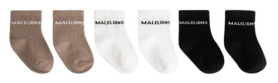 Malelions Baby Socks 3-Pack  Tricolore