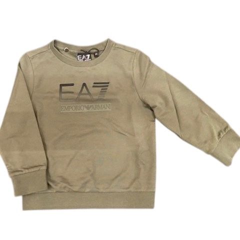 EA7 sweater met logo groen