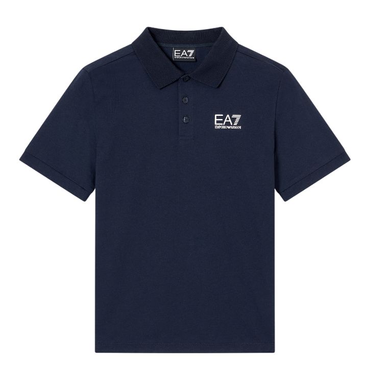 EA7 jongens polo blauw