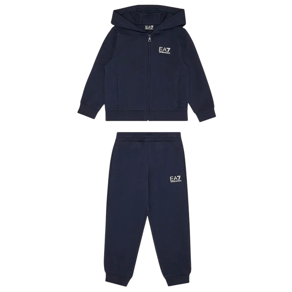 EA7 joggingspak blauw met vest