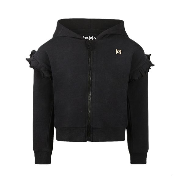 Koko Noko Vest Met Capuchon Zwart