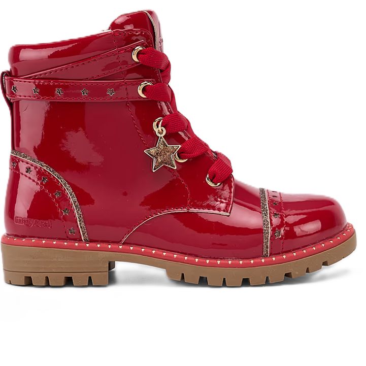 Mayoral Girls Biker Boots Rood