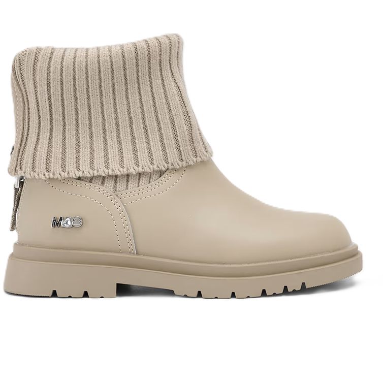 Mayoral Knitted Biker Boots Sand