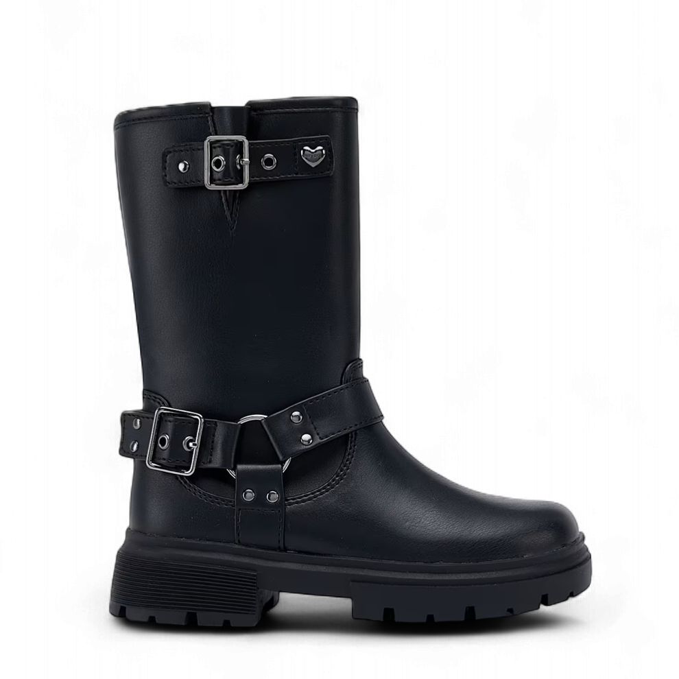 Mayoral Biker Boots High Black
