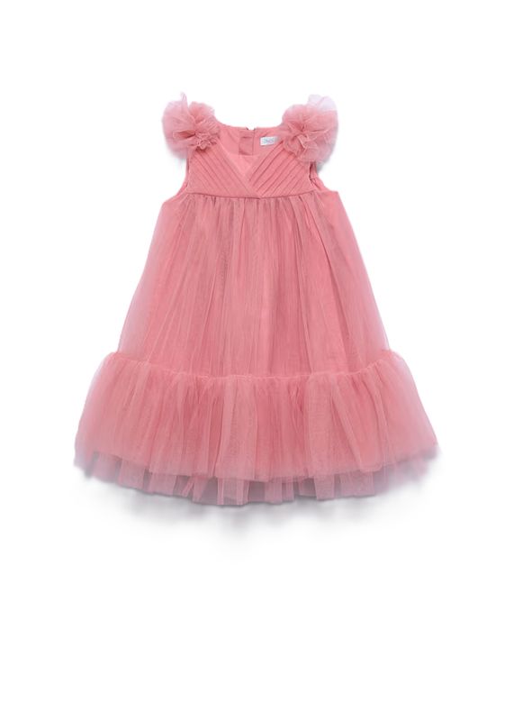 Abel &amp; Lula Roze Ruffle Tule Jurkje Meisjes