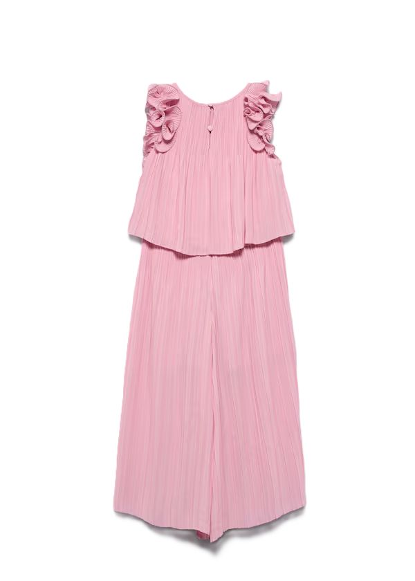 Abel &amp; Lula Roze Geplooide ChiffonSet Meisje