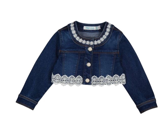 Abel &amp; Lula denim Jacket donker meisjes