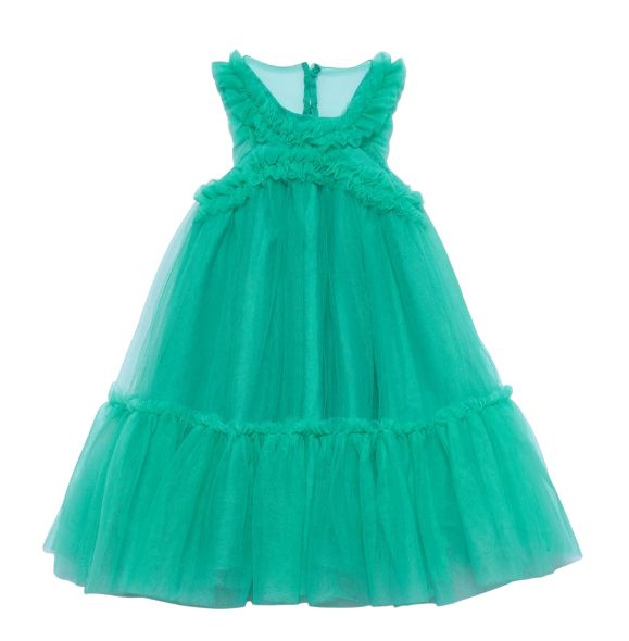 Abel &amp; Lula ruffled tulle dress groen meisjes