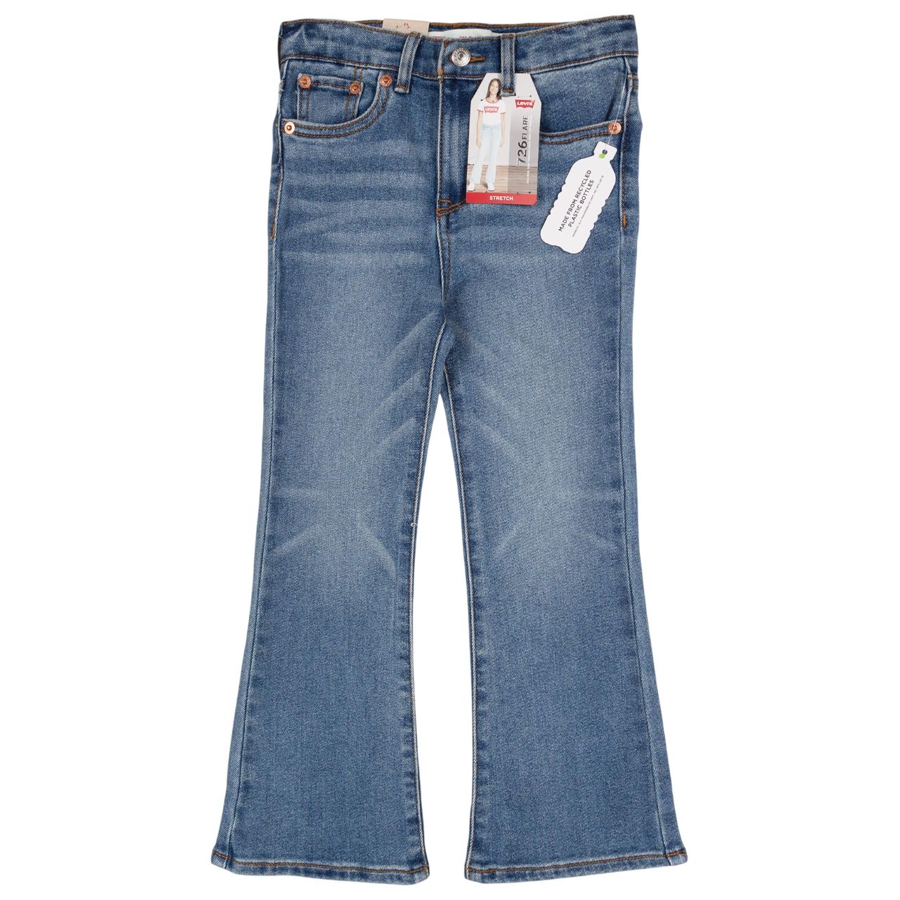 Levi's Girls 726 Flared Jeans  Mid Blue